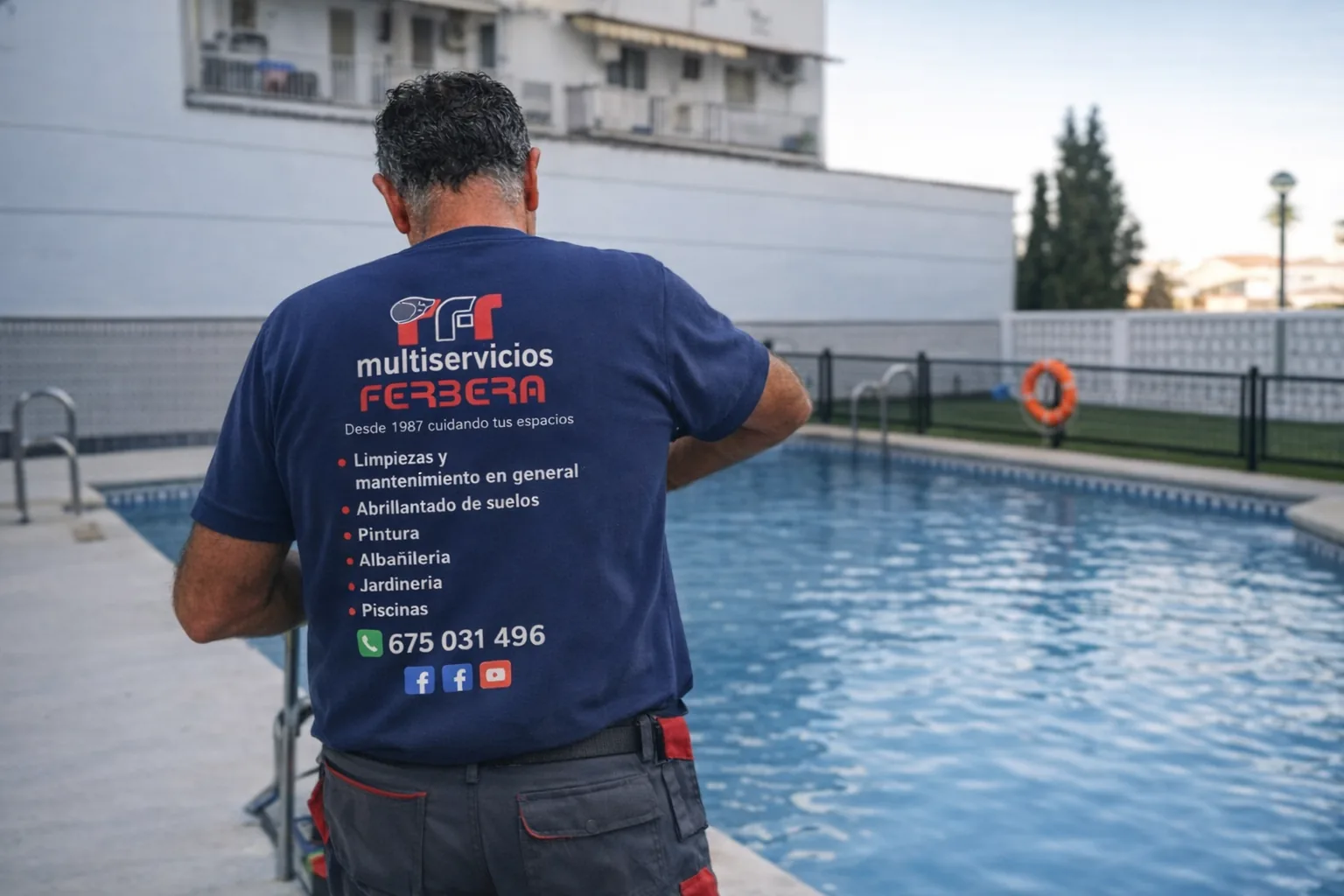 Mantenimiento de piscina por Multiservicios Ferbera